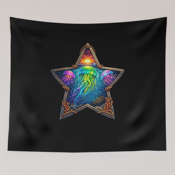 Item preview, Vibrant Jellyfish Sunset designed and sold by Planetporridge.