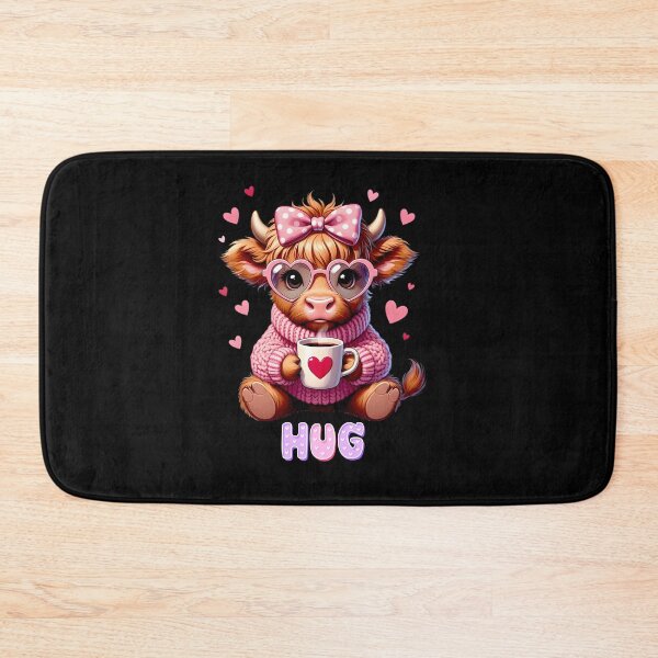 Item preview, Sweet cow, Love cow, pink cow, hug designed and sold by ProdigyJolly.