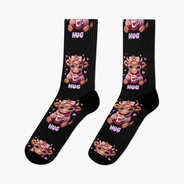 Item preview, Sweet cow, Love cow, pink cow, hug designed and sold by ProdigyJolly.