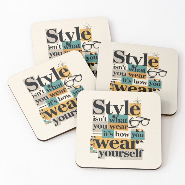 Item preview, Style Is Self Expression Bold Quote designed and sold by ForeverPrintsOK.