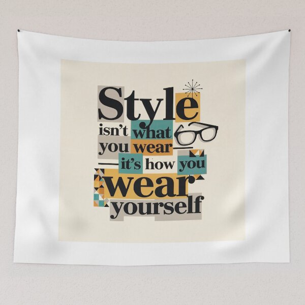 Item preview, Style Is Self Expression Bold Quote designed and sold by ForeverPrintsOK.