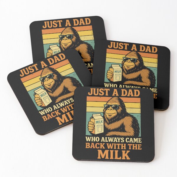 Item preview, Just A Dad Who Always Came Back With The Milk Vintage Bigfoot Fathers Day designed and sold by pansak.