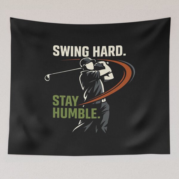 Item preview, Swing Hard Stay Humble – Golf Mindset T-Shirt designed and sold by RMTrendy.