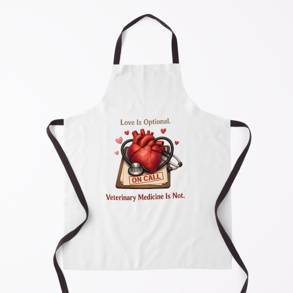 Item preview, Love Is Optional, Veterinary Medicine Is Not – On Call Vet Heart Design designed and sold by Bettybee00.