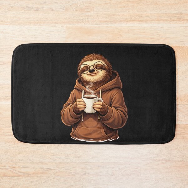 Item preview, Relaxed Coffee Lover Sloth – Cozy Slow Life Streetwear Animal Art designed and sold by ColorSplash123.