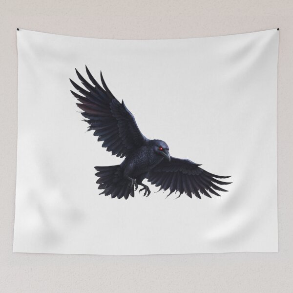 Item preview, Cursed Raven of Night – Dark Fantasy Gothic Art designed and sold by NeoTeeFusion.
