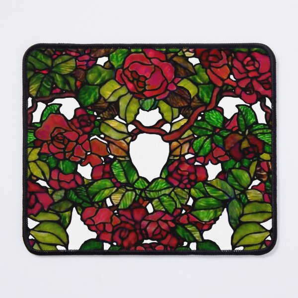 Item preview,  red roses tiffany style stain glass  designed and sold by hollycooper.