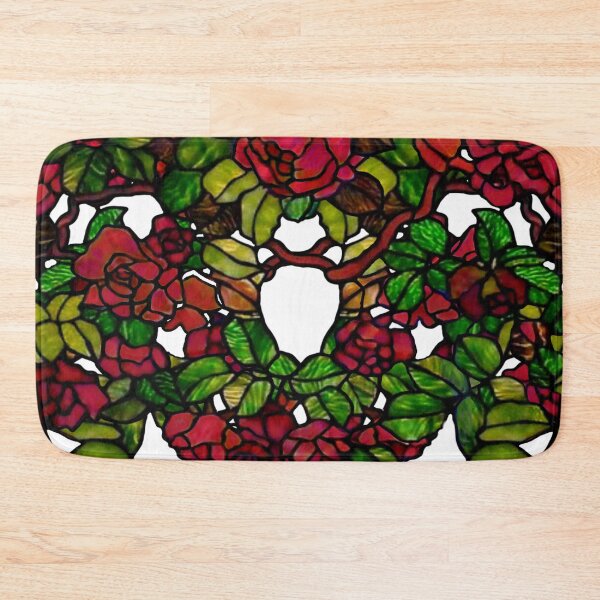 Item preview,  red roses tiffany style stain glass  designed and sold by hollycooper.
