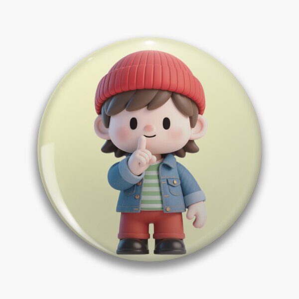Item preview, Cute 3D Blocky Boy - Shhh! Secret Pro Mode designed and sold by WhimsyBits.