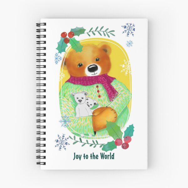 Item preview, Teddybear Joy to the World Christmas Bearcub Holly designed and sold by Erika Castricum.