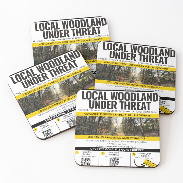 Item preview, Woodland under threat poster for Frimley Fuel Allotments designed and sold by protectfrimley.