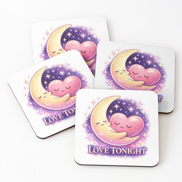Item preview, Moon & Heart Love Tonight Design designed and sold by lorand-designs.