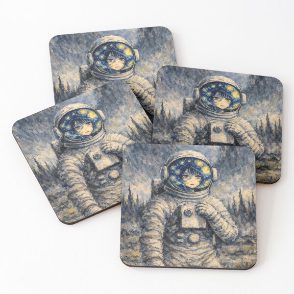 Item preview, Starry Night Space Woman designed and sold by The Zurggon Shop.