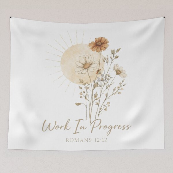 Item preview, Work In Progress — Romans 12 Inspirational Wildflower Floral Christian designed and sold by Blood Washed Apparel.