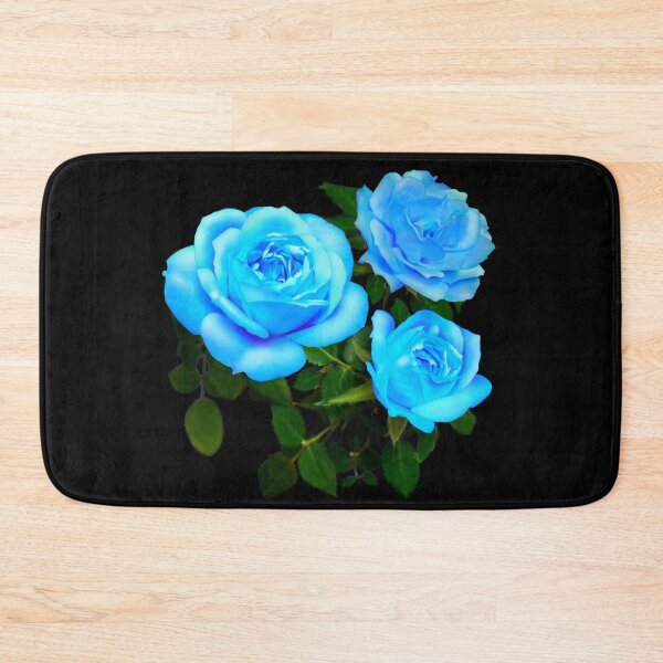 Item preview, Blue rose blue floral blue flowers designed and sold by hollycooper.