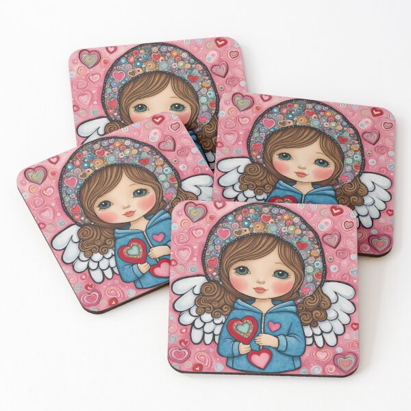 Item preview, Toddler Angel of Love with wings wearing a hoodie celebrating Valentines Day designed and sold by Colin Bentham.