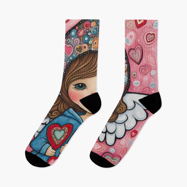 Item preview, Toddler Angel of Love with wings wearing a hoodie celebrating Valentines Day designed and sold by Colin Bentham.