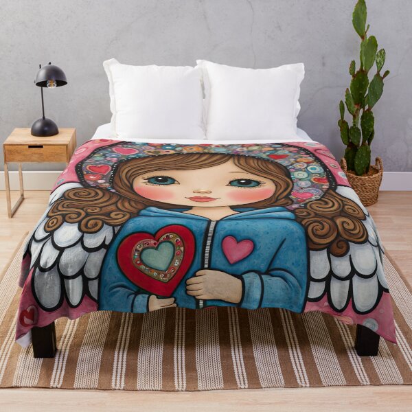 Item preview, Toddler Angel of Love with wings wearing a hoodie celebrating Valentines Day designed and sold by Colin Bentham.