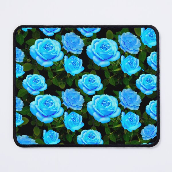 Item preview, Blue rose pattern blue floral blue flowers designed and sold by hollycooper.