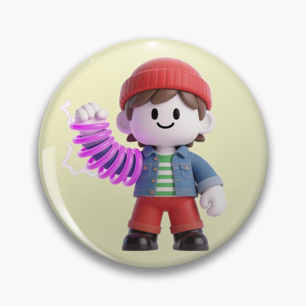 Item preview, Cute 3D Blocky Boy - Speed Coil Power Up designed and sold by WhimsyBits.