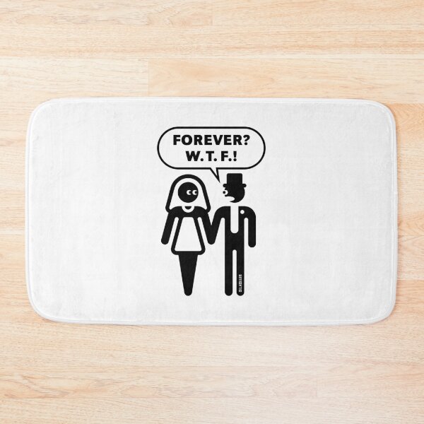 Item preview, Forever? WTF! (Groom / Stag Night / Bachelor Party / Wedding / 1C) designed and sold by Roderix.