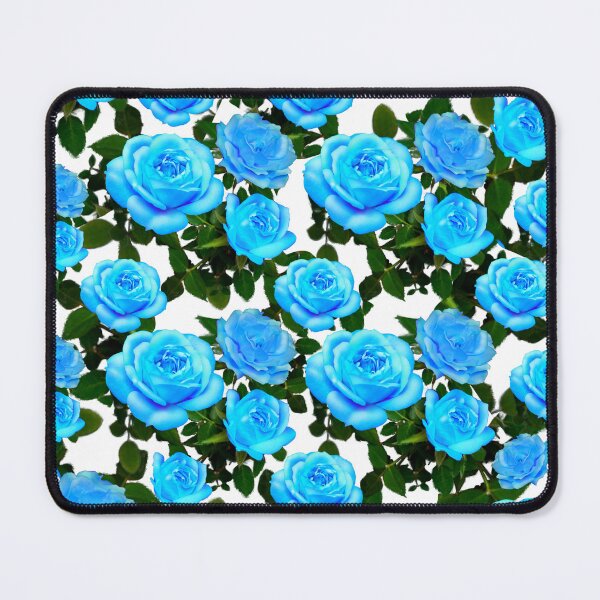 Item preview, Blue rose pattern blue floral blue flowers designed and sold by hollycooper.