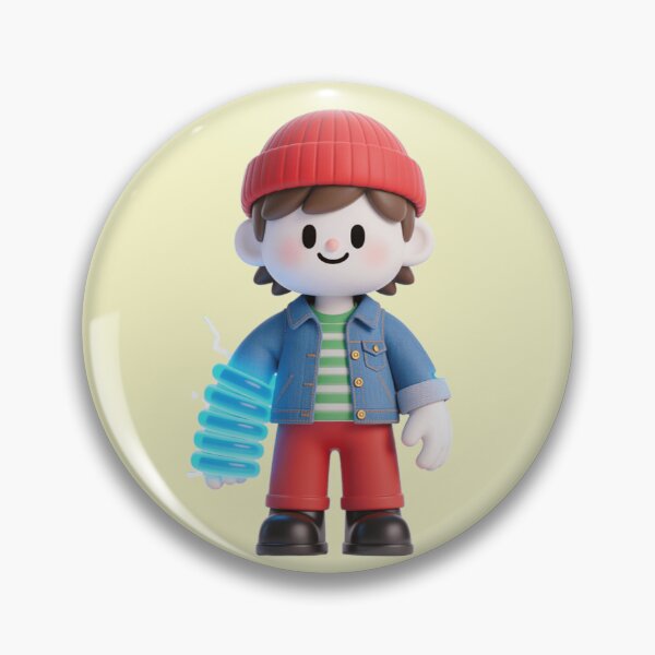 Item preview, Cute 3D Blocky Boy - Gravity Coil High Jump designed and sold by WhimsyBits.
