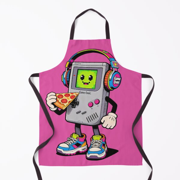 Item preview, Retro Game Console with Pizza designed and sold by Andy Gambino Art.