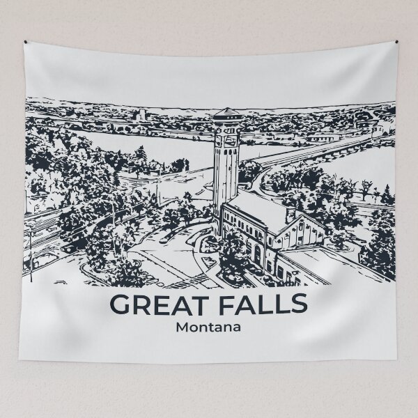 Item preview, Great Falls - Montana designed and sold by Lakeric Cityscapes.
