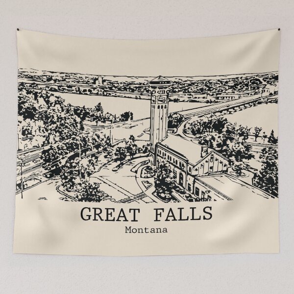 Item preview, Great Falls - Montana designed and sold by Lakeric Cityscapes.