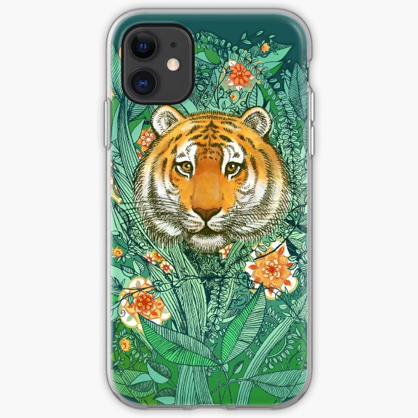 Tiger Tangle in Color iPhone Soft Case