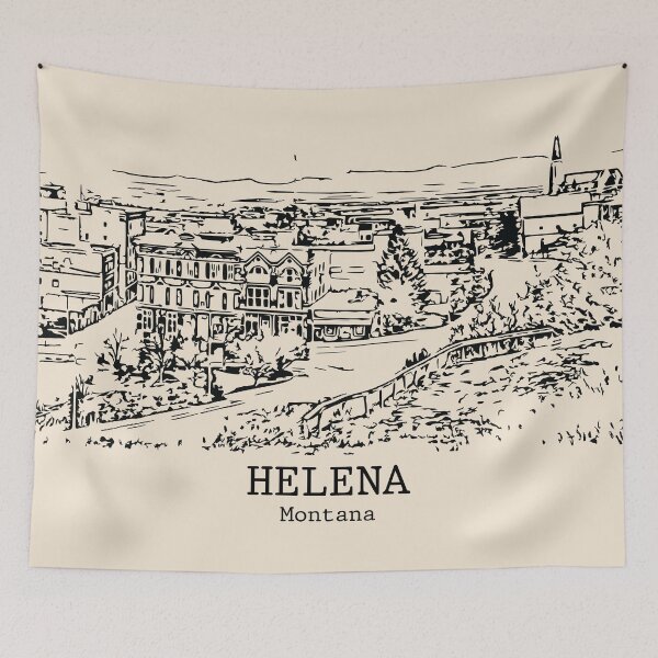 Artikelvorschau, Helena - Montana entworfen und verkauft von Lakeric Cityscapes.
