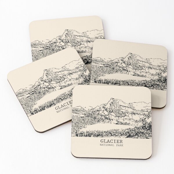 Item preview, Glacier National Park designed and sold by Lakeric Cityscapes.
