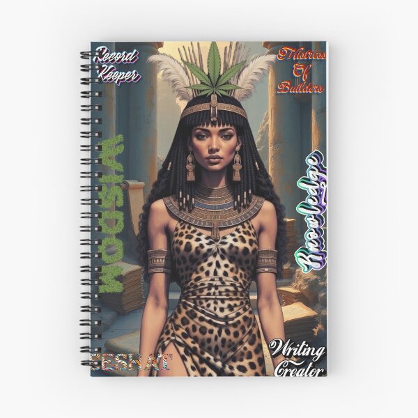 Item preview, Seshat – Ancient Egyptian Goddess of Wisdom, Writing, Sacred Geometry & Knowledge | Kemetic Spiritual Art designed and sold by BlackStarsCreations.
