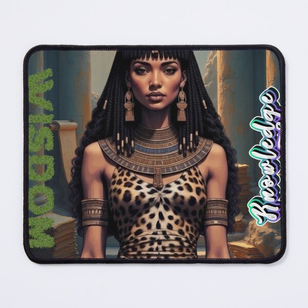 Item preview, Seshat – Ancient Egyptian Goddess of Wisdom, Writing, Sacred Geometry & Knowledge | Kemetic Spiritual Art designed and sold by BlackStarsCreations.