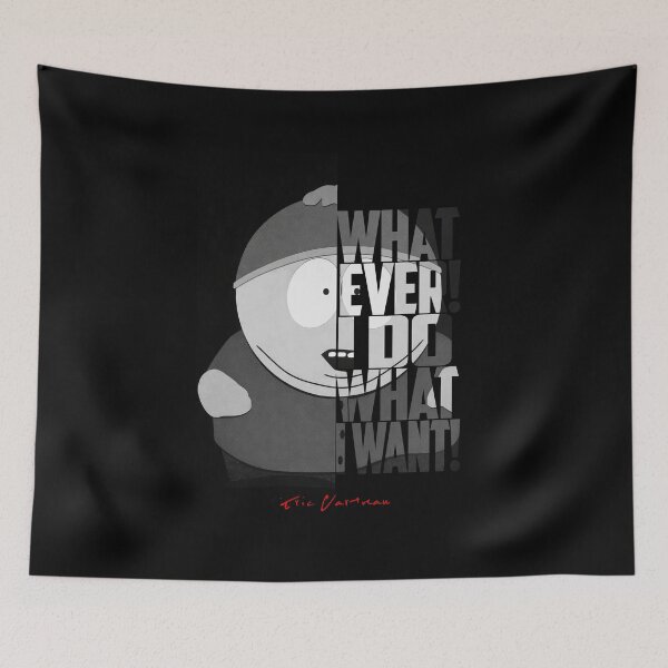 Item preview, Eric Cartman Black and White Quote Portrait Poster | South Park Fan Art Wall Decor designed and sold by Enea Kelo.