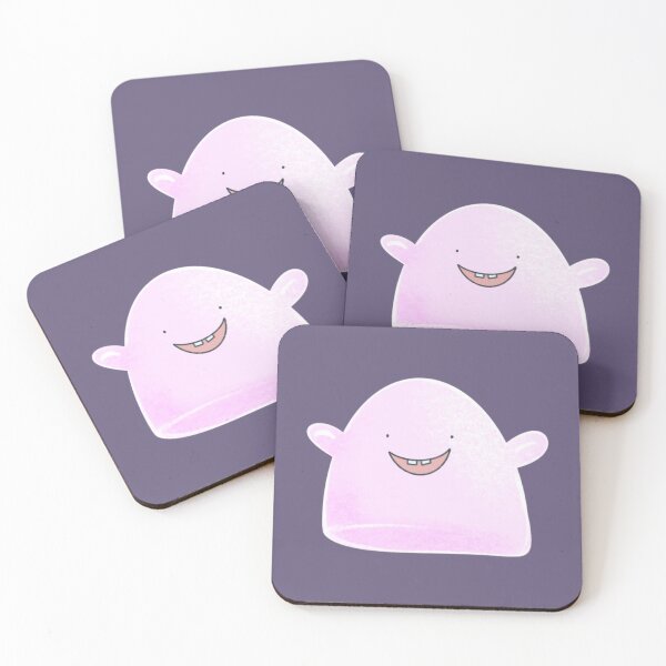 Item preview, Cute and Happy Lavender Blob Creature designed and sold by NaliniLe.