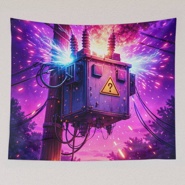 Item preview, Neon Blackout – Synthwave Power Surge designed and sold by JWsNeonHorizons.