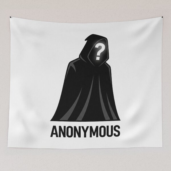Item preview, Anonymous Mystery Figure – Hooded Unknown Hacker Illustration designed and sold by inaveed.