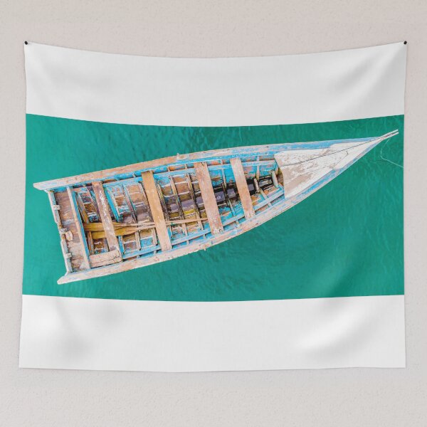 Item preview, Zenithal Boat with Turquoise designed and sold by HenrryRamirez.