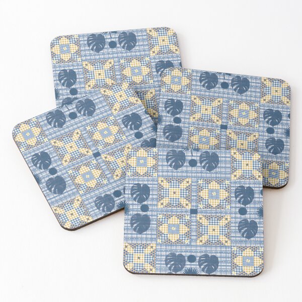 Item preview, Tropical Country Retro - Prairie flower quilt pattern designed and sold by PVTCreations.