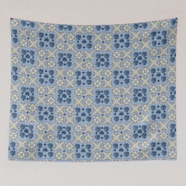 Item preview, Tropical Country Retro - Prairie flower quilt pattern designed and sold by PVTCreations.