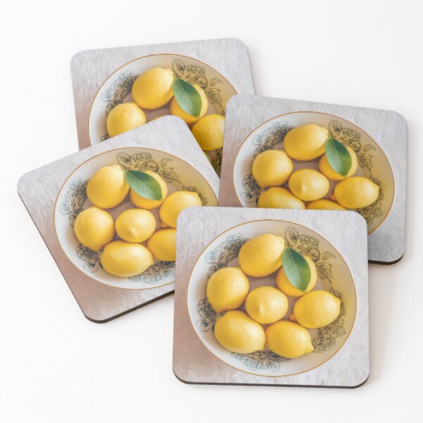 Item preview,  Fresh Lemons in a Bowl – Mediterranean Citrus Kitchen Decor designed and sold by Mindrender.