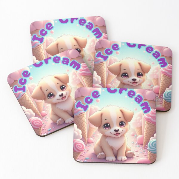 Item preview, Ice Cream Puppy with Title designed and sold by SeaJayEmmm.