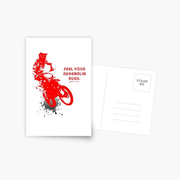 Adrenaline rush | Motocross gift gift idea Postcard