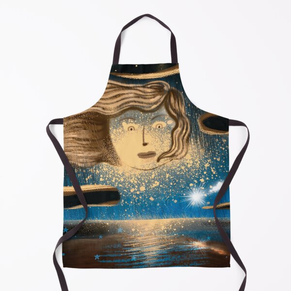 Item preview, Moon Girl Over the Ocean designed and sold by Matalobos / Retro Art & Classic Machines.