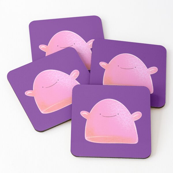 Item preview, Cute and Happy Pink Blob Creature designed and sold by NaliniLe.