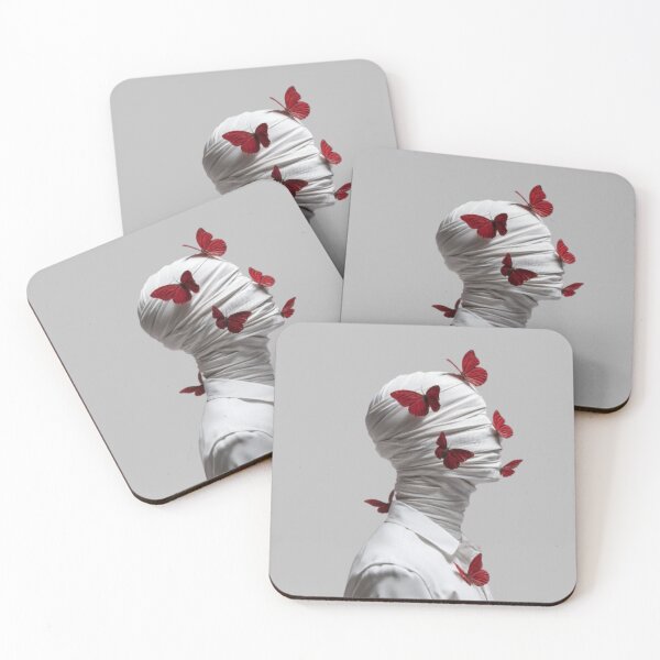 Item preview, Surreal Hidden Identity with Crimson Butterflies Art designed and sold by DESIGN DIMENSION .