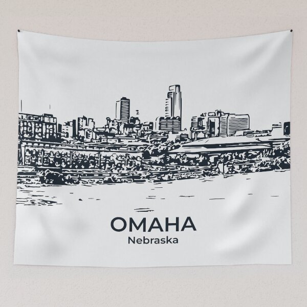 Artikelvorschau, Omaha - Nebraska entworfen und verkauft von Lakeric Cityscapes.