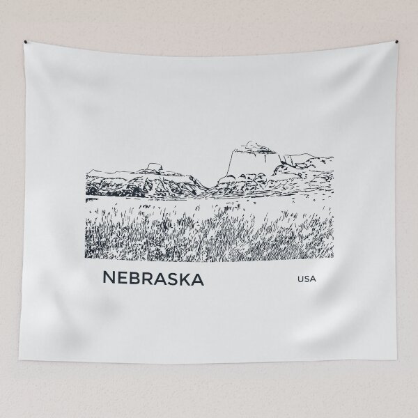 Item preview, Nebraska USA designed and sold by Lakeric Cityscapes.